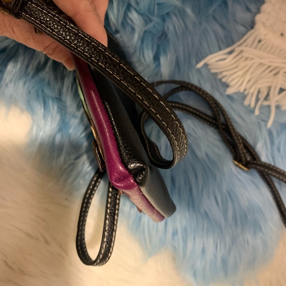 Chala Purple Butterfly Cellphone Crossbody Handbag - Convertible Strap - Picture 11 of 14